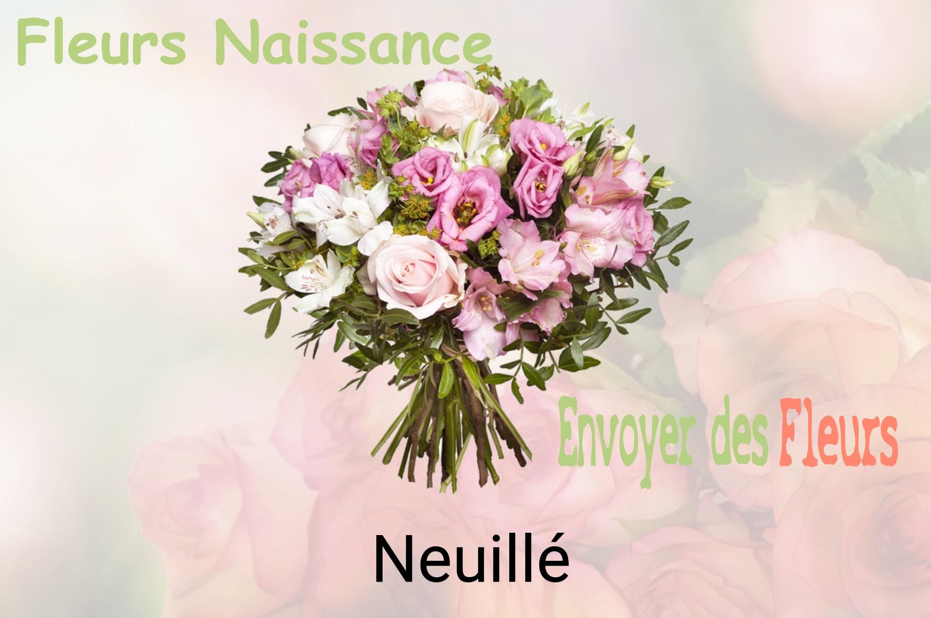 Bouquet de fleurs de naissance livré à Neuillé